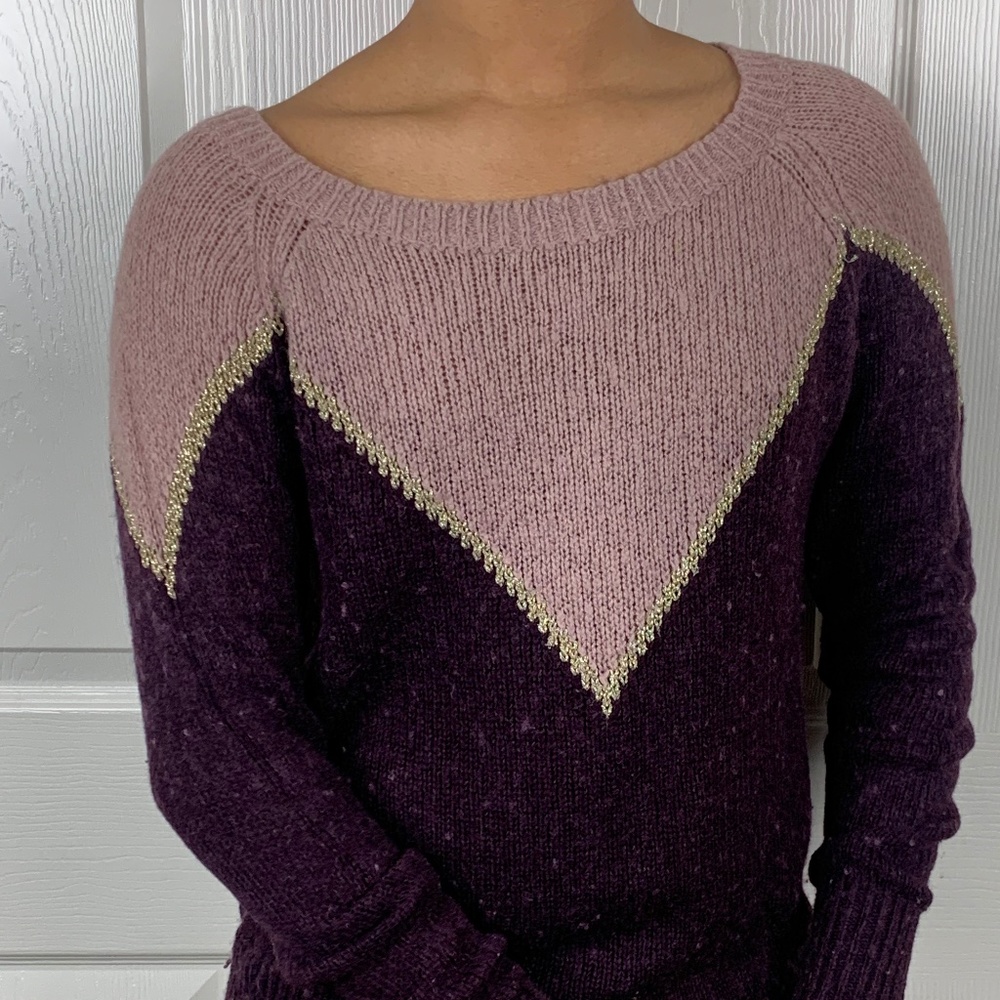 Pink and Purple Sweater